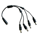 JACK-A14 - Splitter alimentazione con 1 ingresso Jack femmina e 4 uscite Jack maschio