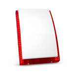 SP-4006 R - Sirena ottico-acustica da esterno (contenitore PC-LEXAN, rossa, protezione metallica, PIEZO, batteria 6V / 1,3 Ah) - Satel