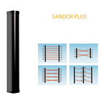 PLUS 9210 S RX - Colonna TERMINALE 2 doppie ottiche RX H 100 cm, range da 1 a 100 metri - Politec
