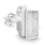 Set di staffe a muro per sensori da esterno: OPAL Plus, OPAL Pro, AOD-200 (colore bianco, staffa ad angolo e snodo a sfera)