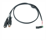 AA003 : Capsula microfonica amplificata 45db, D.3mm con cavo lungo 50cm, alimentazione 12Vdc