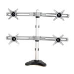 BL104 - Staffa da tavolo per 4 monitor fino a 24", VESA 100x100 e 75x75mm