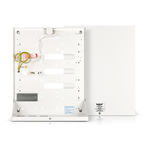 OMI-5 - Contenitore metallico (predisposto per alimentatore o trasformatore, predisposto per batteria 17 Ah), Trasformatore non incluso - Satel