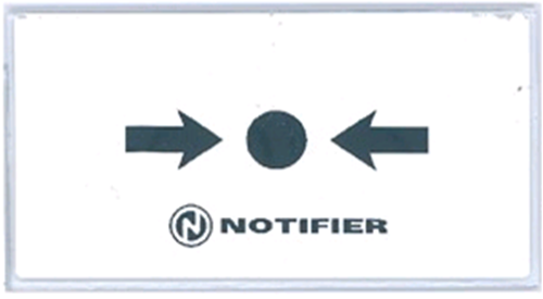 SUS758 Notifier Confezione di 10 vetrini con scritte neutre per pulsanti manuali serie M700 e serie MCP.