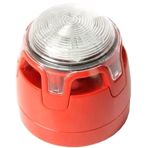 CWSS-RR-S3 Notifier Sirena convenzionale rossa con lampeggiante LED rosso, completa di base standard. Ideale per applicazioni dove viene richiesta una duplice segnalazione di allarme. Le nuove sirene sono state progettate con un nuovo design che include: 