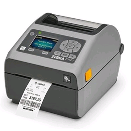 ZD62042-D0EF00EZ Notifier ZD620 stampante Desktop a trasferimento termico che utilizza carta 104 mm con risoluzione 203 dpi, dotata di USB, uscita Seriale ed Ethernet 10/100.
