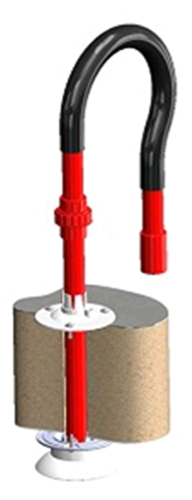 VSP-860 Notifier Kit per celle frigo completo di fl ange di fissaggio, tubo flessibile, giunto apribile e dischetto restrittore con foro (non inclusa Tee da 25mm).