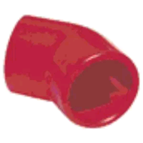 FAA-E25-45R Notifier Curva a 45° in ABS di colore rosso per tubi con diametro interno di 25 mm.