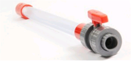 FAABI-CT01 Notifier Rubinetto con valvola per scarico condensa. Completo di tubo trasparente e manicotto di raccordo