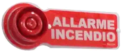 PLEX-VAD Notifier Cartello indicatore in Plexiglass per sirene. Base sirena non fornita. Confezione da 5 pezzi.