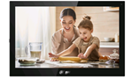 VTH5341G-W - Postazione interna IP wifi su base Android 8.1 con display LCD 10" 1024x600, touch screen capacitivo, montaggio a parete/scrivania, slot per microSD, alimentazione 12Vdc o PoE