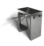 LTT-303D Tansa - Doppio tornello tripode a doppia gamba, acciaio inossidabile qualità AISI 304, struttura e braccia in alluminio lucidato, dimensioni - 84 x 138 x 98 cm. (braccia incluse)