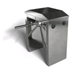 LTT-303AD Tansa - Doppio tornello tripode a doppia gamba con copertura angolare, acciaio inossidabile qualità AISI 304, struttura e braccia in alluminio lucidato, dimensioni - 84 x 138 x 105 cm. (braccia incluse)