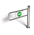 SG1-WS-UNI Tansa - Cancello a battente unidirezionale a funzionamento manuale, tubolare in acciaio inossidabile qualità AISI 304, anta 80 cm. in acciaio inossidabile