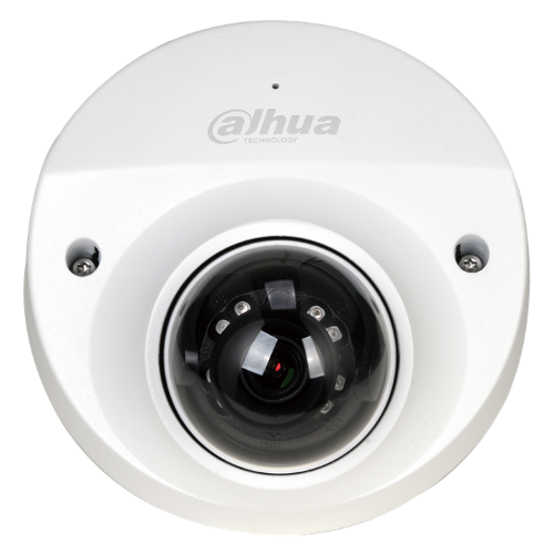 IPC-HDBW3241F-FD-M12  : Telecamera IP Dahua Dome antivandalo IK10 2MP con face capture, gestione metadati, people counting, ottica fissa 2.8mm, IR 50 mt, capsula microfonica integrata, WDR 120dB e 3D DNR, SD card, PoE, attacco M12 - Dahua