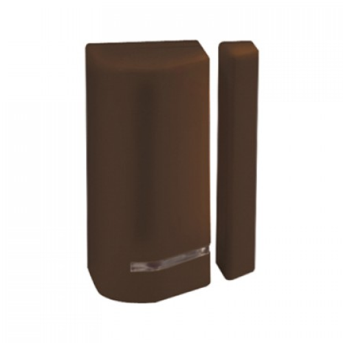RWX73F8BR00C : Trasmettitore universale senza fili bidirezionale doppio canale e doppio identificativo di zona (1 contatto magnetico o Reed + 1 contatto magnetico o contatto per Tapparella), colore marrone - Risco