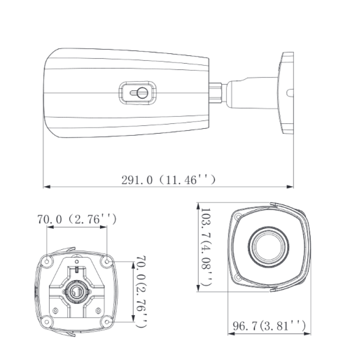 TPC-BF5401-B13 : Telecamera termica bullet IP serie Pro 400x300 VOx ottica 13mm, rilevazione fiamme e allarme, IVS, micro SD, IP67, PoE/ePoE - Dahua