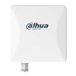 PFWB5-10AC - CPE access point wireless bridge da esterno IP66, frequenza 5.8 GHz, velocità di trasmissione 867 Mbps, 1 LAN 10/100/1000, portatà 5 Km, angolo di irradiazione 10° H/10° V - Dahua