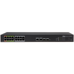 LR2218-16ET-240-V2 - Switch ePoE 8 porte 10-100 ePoE / 8 porte 10-100 PoE+ / 2 porte 10-100-1000 di rilancio / 2 porta fibra SFP, managed, potenza max. 240W, Hi-PoE sulle porte nr. 1 e 2 - Dahua