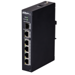 PFS3106-4T - Switch barra DIN 4 porte 10-100 Mbps / 1 porta 10-100-1000 Mbps di rilancio / 1 porta fibra SFP, unmanaged - Dahua