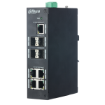 PFS3409-4GT-V2 - Switch barra DIN 5 porte 10-100-1000 Mbps / 4 porte fibra SFP, unmanaged - Dahua