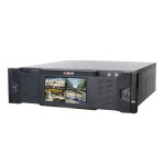 NVR616D-64-4KS2 : NVR IP Dahua serie Ultra 64Ch, 24 canali Face Recognition, 24 canali Perimeter Protection, 12 cam Metadati, 8 cam ANPR, 32 cam SMD Plus, 16HDD, allarmi, 4 LAN+2 fibra, RS485, RS232, e-Sata, 2 HDMI, 1 VGA, LCD, alim 220Vac - Dahua