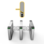 ASGB611K-R - Barriera di controllo accessi con motore brushless,12 paia di sensori IR, ante acrilico o metallo, da esterno - Motore sul lato destro, porta sul lato sinistro, 1 reader,  pred.1 terminale controllo accessi con Face Recognition - Dahua