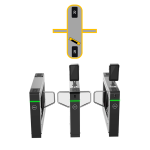 ASGB821X-D - Barriera di controllo accessi con motore brushless, 30 paia di sensori IR, ante acrilico illuminate personalizzabili, da interno - Motori e porte su entrambi i lati, 2 reader, pred.1 terminale controllo accessi con Face Recognition - Dahua