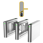 ASGB511J-L - Barriera di controllo accessi con motore brushless, 10 paia di sensori IR, ante in metallo, da esterno - Motore sul lato sinistro, porta sul lato destro, 1 reader, pred.1 terminale controllo accessi con Face Recognition - Dahua