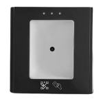 QR-EM - Lettore di QR Code da incasso con uscita Wiegand e lettore di prossimità EM 125KHz integrato