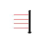 MANA IR 15100 4T - Colonna terminale con range da 1 a 100 metri composta da 4 raggi TX doppia ottica, H 150 cm, alimentatore 230V incluso - Politec