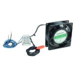 1QB99 - Kit ventilazione per armadi 1QB (max 2 per box) con sensore di temperatura, 220V + fusibile - Helman
