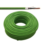 SIC-C 10 - Cavo 10x0,22+T+S guaina Dufaflam+LSZH - VERDE per impianti antintrusione a norma di riferimento CEI UNEL 36762, CEI 46-76, EN 50575 - Euroclasse Cca s1b d1 a1 - Diametro esterno 5,20 mm - Beta Cavi