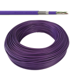 EVAC2250 ARM Beta Cavi - Cavo 2 x 2,50 guaina Duraflam LSZH Viola armato antiroditore in Euroclasse Cca s1b d1 a1 - Diametro esterno 12,40 mm