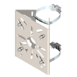 AM2957Z : supp. telecamera ZINCATO palo d. 50-90mm collari inox - Unistab