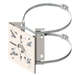 AM2955Z : supp. telecamera ZINCATO palo d. 80-150mm collari inox - Unistab