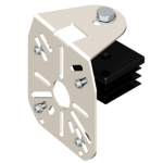 AM2905FB Unistab - SUPPORTO PER 1 / 3 TELECAMERE PER TESTA PALO QUADRO 50X50 MM - BIANCO