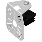 AM2905FZ Unistab - SUPPORTO PER 1 / 3 TELECAMERE PER TESTA PALO QUADRO 50X50 MM - ZINCATO