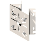 AV2955FB Unistab - SUPPORTO AD ANGOLO/PARETE CON PARTE FRONTALE PREFORATA 120X140X2 MM - BIANCO