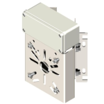 CB5012Z : supporto telecamera ZINCATO angolo parete con box  - Unistab
