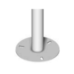 PF1560FS Unistab - Pali Pf Diametro da 60 mm H 1,5 Mt - Con Base Diametro da 220 mm - Zincato
