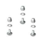 PF0010XN Unistab - SET 3 VITI M10 INOX AISI 304 PER COLLEGAMENTO PIANTONI PK0501FW - PK0702FW CON PALI PF