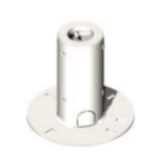 BS3040FB Unistab - BASE PESANTE FISSA diam. 250 MM - SPESSORE 6 MM - PER PALI PS diam. 60 MM ALTEZZA MAX 5 MT - BIANCO