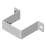 CQ0016XN Unistab - staffa a parete per pali in alluminio 120x120x2,5 mm - Acciaio INOX AISI 430
