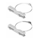 AL2000FZ Unistab - COPPIA SUPPORTI 200 MM - INTERASSI DI FISSAGGIO 77 / 181 MM - SISTEMA DI FISSAGGIO PER PALI diam. 50 / 200 MM- ZINCATO