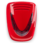 MURANO-F24EN - Sirena con alimentazione a "lancio" (no batteria) e assorbimento impostabile da 60 a 400 mA, Coperchio in ABS colore rosso, 3 ingressi di allarme configurabili e indipendenti, Omologata EN54-3 - Venitem