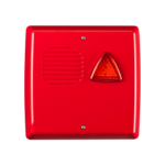 TRIADE-F24 - Sirena autoalimentata da esterno a 24V DC con lampeggiante a LED, Coperchio in ABS VØ di colore rosso, Omologata EN54-3 - Venitem
