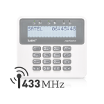 PRF-LCD-WRL - Tastiera LCD wireless bidirezionale 433 MHz per PERFECTA 16-WRL e PERFECTA 32-WRL (retroilluminazione bianca) - Satel