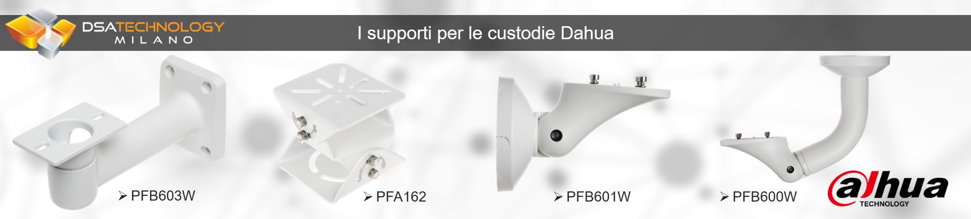 Supporti per l'installazione di custodie dahua su muro 