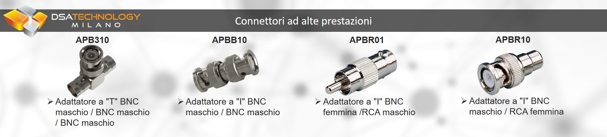 Descrizione degli adattatori per cavi analogici 